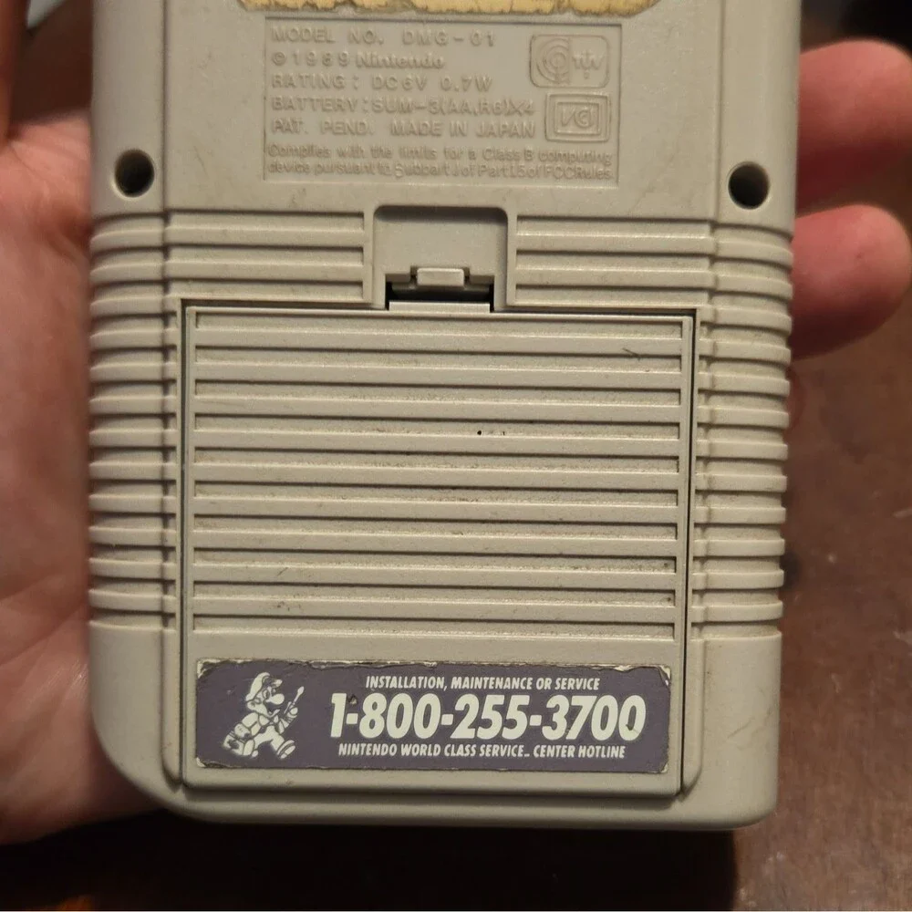 Nintendo Game Boy DMG-01 Gray Handheld Console w/ Tetris NTSC-U/C TESTED + OEM